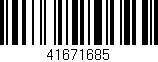 Código de barras (EAN, GTIN, SKU, ISBN): '41671685'