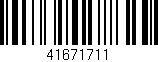Código de barras (EAN, GTIN, SKU, ISBN): '41671711'