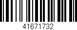 Código de barras (EAN, GTIN, SKU, ISBN): '41671732'