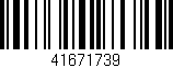 Código de barras (EAN, GTIN, SKU, ISBN): '41671739'