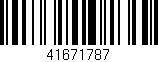 Código de barras (EAN, GTIN, SKU, ISBN): '41671787'