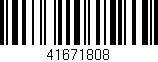 Código de barras (EAN, GTIN, SKU, ISBN): '41671808'