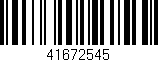 Código de barras (EAN, GTIN, SKU, ISBN): '41672545'