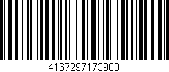 Código de barras (EAN, GTIN, SKU, ISBN): '4167297173988'