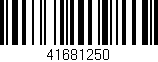 Código de barras (EAN, GTIN, SKU, ISBN): '41681250'