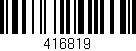 Código de barras (EAN, GTIN, SKU, ISBN): '416819'