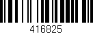 Código de barras (EAN, GTIN, SKU, ISBN): '416825'