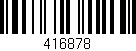 Código de barras (EAN, GTIN, SKU, ISBN): '416878'