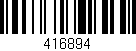 Código de barras (EAN, GTIN, SKU, ISBN): '416894'