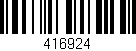 Código de barras (EAN, GTIN, SKU, ISBN): '416924'