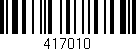 Código de barras (EAN, GTIN, SKU, ISBN): '417010'