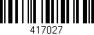 Código de barras (EAN, GTIN, SKU, ISBN): '417027'