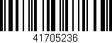 Código de barras (EAN, GTIN, SKU, ISBN): '41705236'