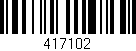 Código de barras (EAN, GTIN, SKU, ISBN): '417102'