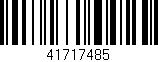 Código de barras (EAN, GTIN, SKU, ISBN): '41717485'