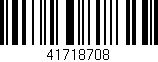 Código de barras (EAN, GTIN, SKU, ISBN): '41718708'