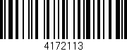 Código de barras (EAN, GTIN, SKU, ISBN): '4172113'