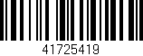 Código de barras (EAN, GTIN, SKU, ISBN): '41725419'