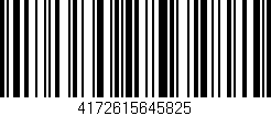 Código de barras (EAN, GTIN, SKU, ISBN): '4172615645825'