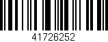 Código de barras (EAN, GTIN, SKU, ISBN): '41726252'