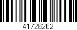 Código de barras (EAN, GTIN, SKU, ISBN): '41726262'