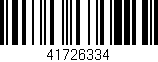 Código de barras (EAN, GTIN, SKU, ISBN): '41726334'
