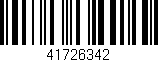 Código de barras (EAN, GTIN, SKU, ISBN): '41726342'