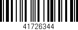 Código de barras (EAN, GTIN, SKU, ISBN): '41726344'