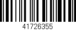 Código de barras (EAN, GTIN, SKU, ISBN): '41726355'