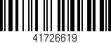 Código de barras (EAN, GTIN, SKU, ISBN): '41726619'