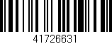 Código de barras (EAN, GTIN, SKU, ISBN): '41726631'