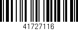 Código de barras (EAN, GTIN, SKU, ISBN): '41727116'