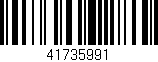 Código de barras (EAN, GTIN, SKU, ISBN): '41735991'