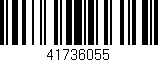 Código de barras (EAN, GTIN, SKU, ISBN): '41736055'