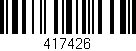 Código de barras (EAN, GTIN, SKU, ISBN): '417426'
