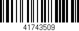 Código de barras (EAN, GTIN, SKU, ISBN): '41743509'