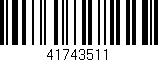 Código de barras (EAN, GTIN, SKU, ISBN): '41743511'