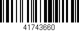 Código de barras (EAN, GTIN, SKU, ISBN): '41743660'