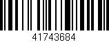 Código de barras (EAN, GTIN, SKU, ISBN): '41743684'