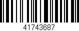 Código de barras (EAN, GTIN, SKU, ISBN): '41743687'