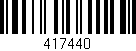 Código de barras (EAN, GTIN, SKU, ISBN): '417440'