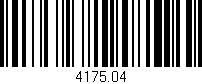 Código de barras (EAN, GTIN, SKU, ISBN): '4175.04'