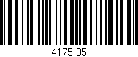 Código de barras (EAN, GTIN, SKU, ISBN): '4175.05'