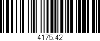 Código de barras (EAN, GTIN, SKU, ISBN): '4175.42'