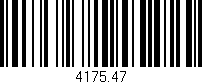 Código de barras (EAN, GTIN, SKU, ISBN): '4175.47'