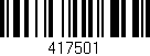 Código de barras (EAN, GTIN, SKU, ISBN): '417501'