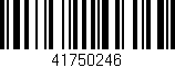 Código de barras (EAN, GTIN, SKU, ISBN): '41750246'