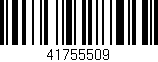 Código de barras (EAN, GTIN, SKU, ISBN): '41755509'