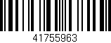 Código de barras (EAN, GTIN, SKU, ISBN): '41755963'
