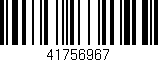 Código de barras (EAN, GTIN, SKU, ISBN): '41756967'